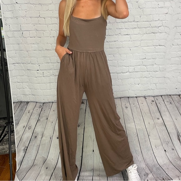 Et Clet Brown Comfy Jumpsuit - Picture 3 of 5